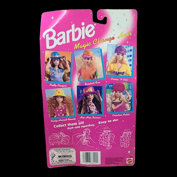 Vintage Barbie Mattel Magic Change Hair Hip Hop Dancer - Picture 8 of 8